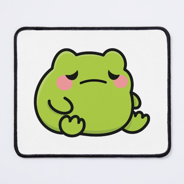 Item preview, Moody Cute Frog – Kawaii Sad Frog Character designed and sold by ThePopEdit.