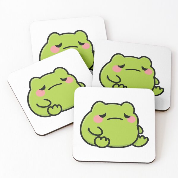 Item preview, Moody Cute Frog – Kawaii Sad Frog Character designed and sold by ThePopEdit.