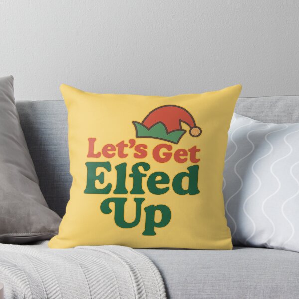 Item preview, Let’s Get Elfed Up – Funny Christmas Elf Party Graphic designed and sold by Humble Threadworks.