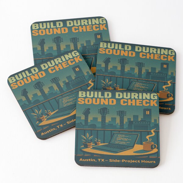 Item preview, Build During Sound Check – Austin Coder & Musician Wall Art designed and sold by POD DYNASTY.