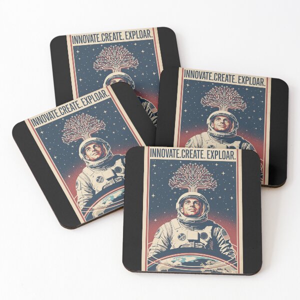 Item preview, Innovate. Create. Explore. Astronaut Hope Poster. designed and sold by HoopeStylee.