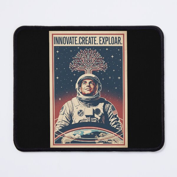 Item preview, Innovate. Create. Explore. Astronaut Hope Poster. designed and sold by HoopeStylee.