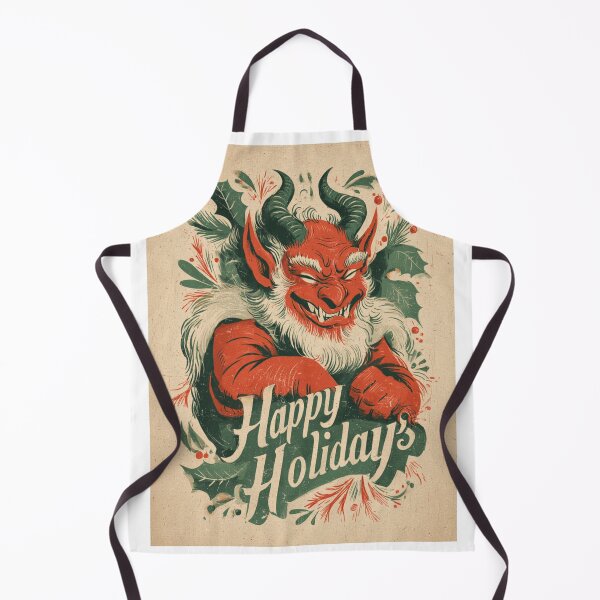 Item preview, Vintage Happy Holidays Krampus Card designed and sold by MendaciousMina.