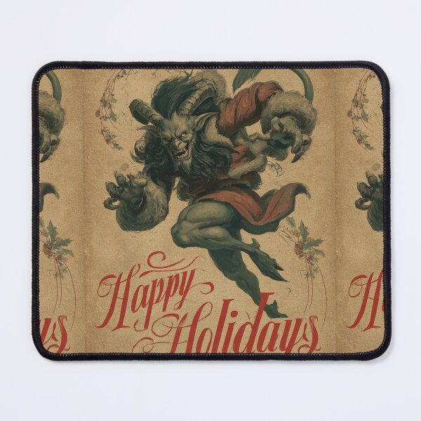 Item preview, Vintage Happy Holidays Krampus Card designed and sold by MendaciousMina.