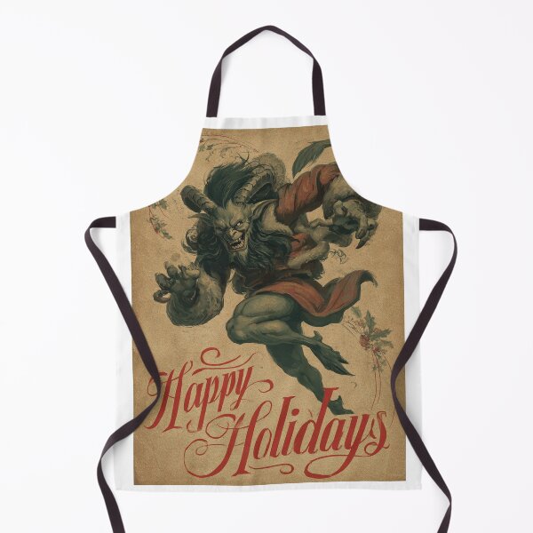 Item preview, Vintage Happy Holidays Krampus Card designed and sold by MendaciousMina.