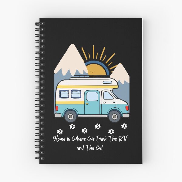Item preview, Home is Where We Park The RV and The Cat. RV and Cat design designed and sold by SofikoDesigns.