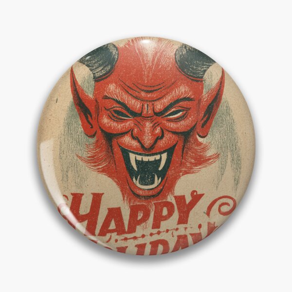 Item preview, Vintage Happy Holidays Krampus Card designed and sold by MendaciousMina.