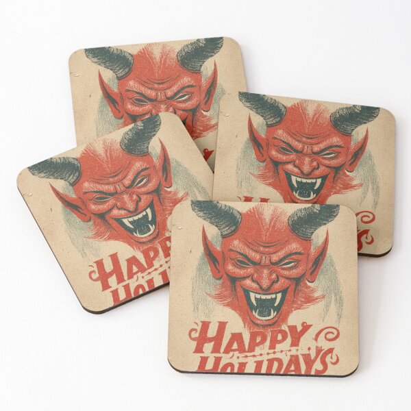 Item preview, Vintage Happy Holidays Krampus Card designed and sold by MendaciousMina.
