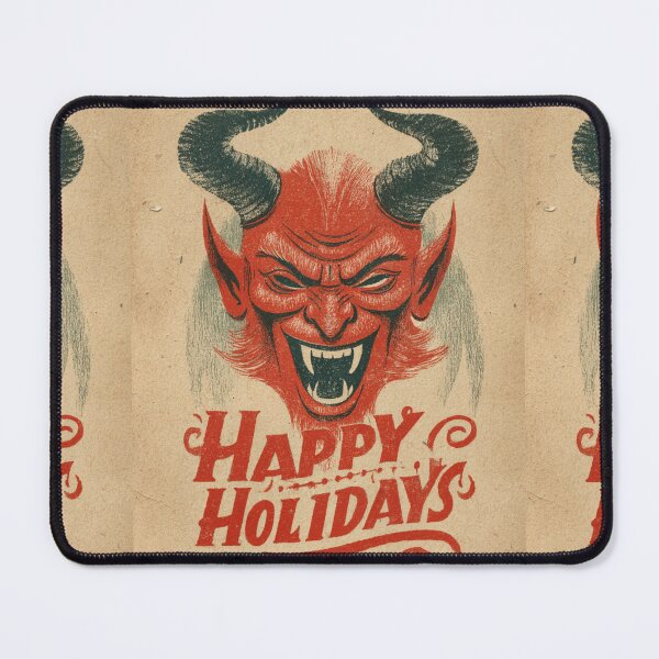 Item preview, Vintage Happy Holidays Krampus Card designed and sold by MendaciousMina.