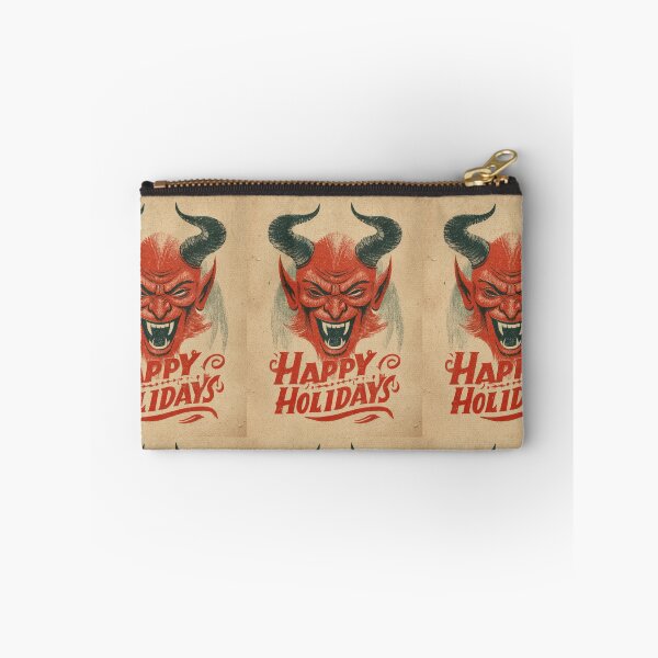 Item preview, Vintage Happy Holidays Krampus Card designed and sold by MendaciousMina.