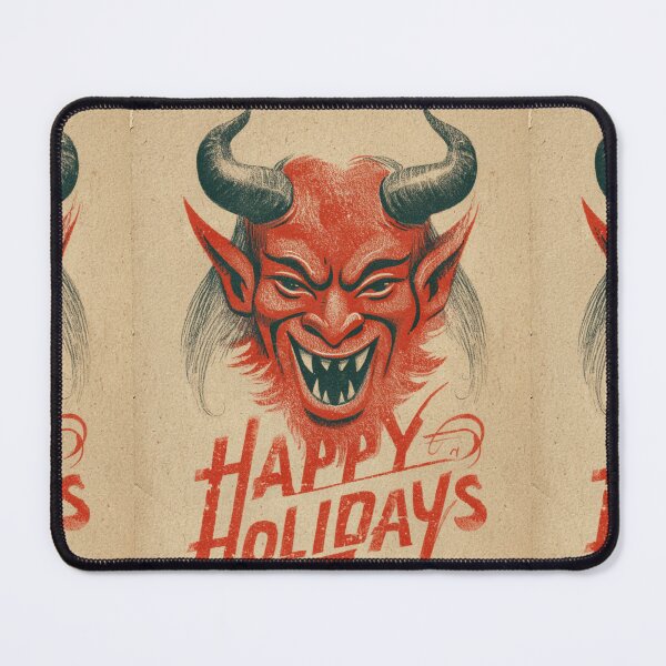 Item preview, Vintage Happy Holidays Krampus Card designed and sold by MendaciousMina.