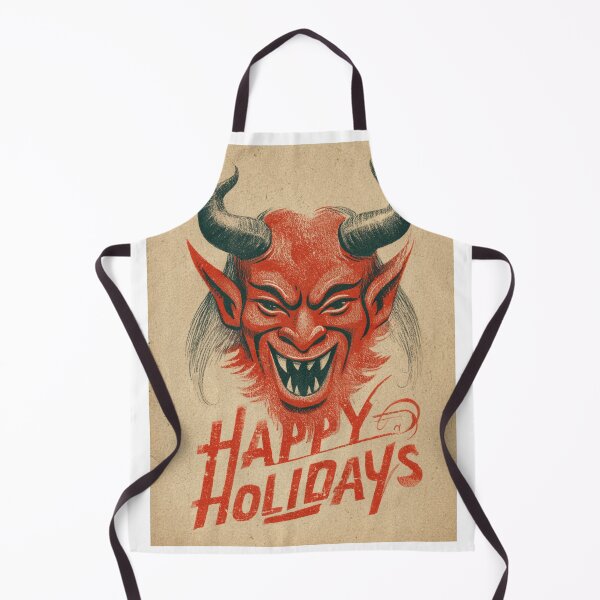 Item preview, Vintage Happy Holidays Krampus Card designed and sold by MendaciousMina.