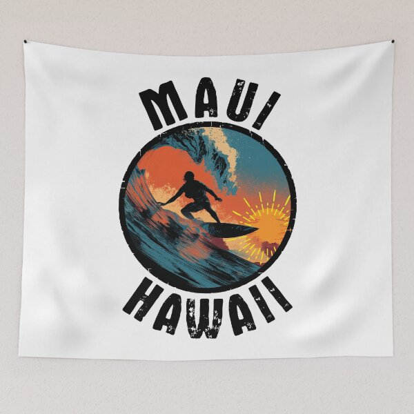 Item preview, Maui - Hawaii (with Black Lettering) designed and sold by VelvetRoom.