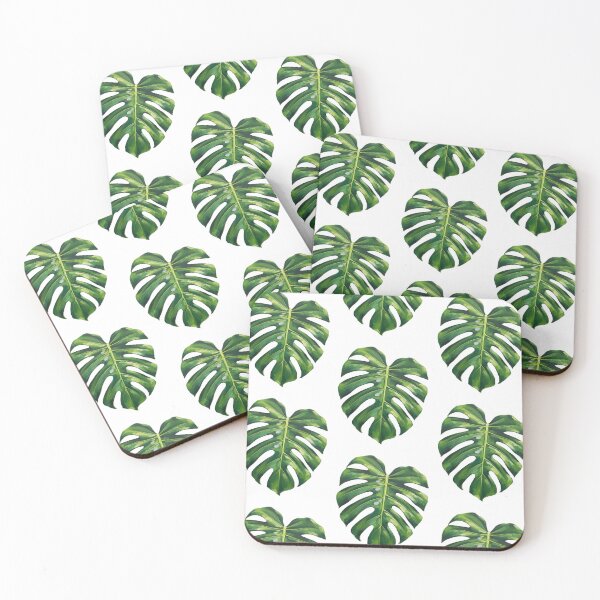 Item preview, Vibrant Monstera Leaf Oil Painting designed and sold by CozyCreatureCo.