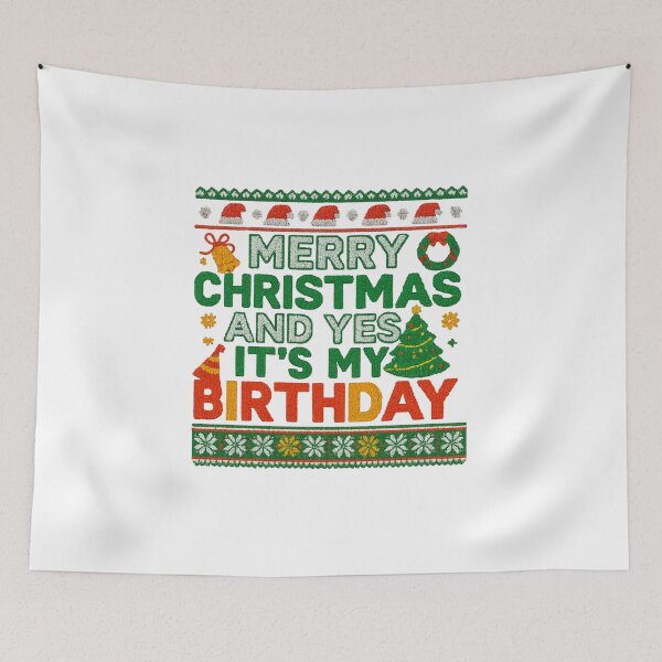 Item preview, Xmas Birthday — Holiday Christmas Birthday Quote designed and sold by artcultreone.