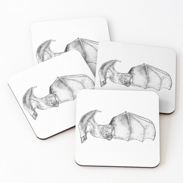 Item preview, Vampire Bat Wings Stipple Illustration designed and sold by wbhny.