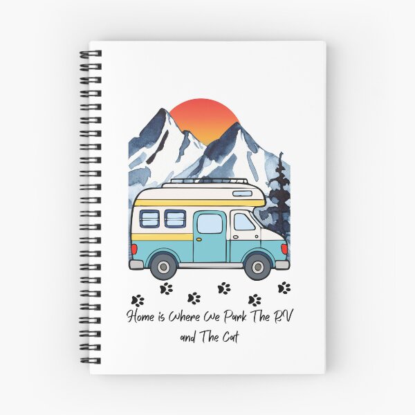 Item preview, Home is Where We Park The RV and The Cat. RV and Cat design designed and sold by SofikoDesigns.