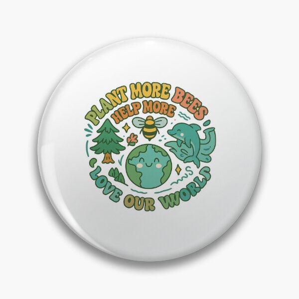 Item preview, Plant More Bees Love Our World — Nature Message designed and sold by artcultreone.