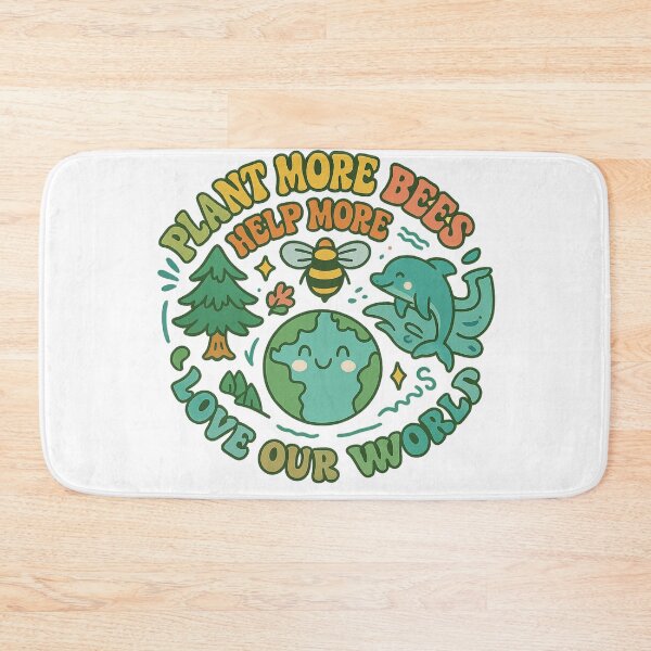Item preview, Plant More Bees Love Our World — Nature Message designed and sold by artcultreone.