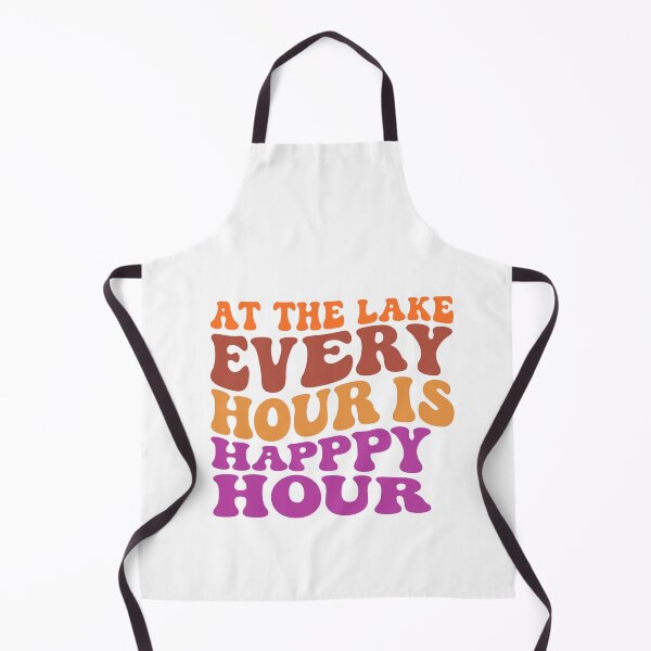 Item preview, At the Lake Every Hour Is Happy Hour — Lake Quote designed and sold by artcultreone.