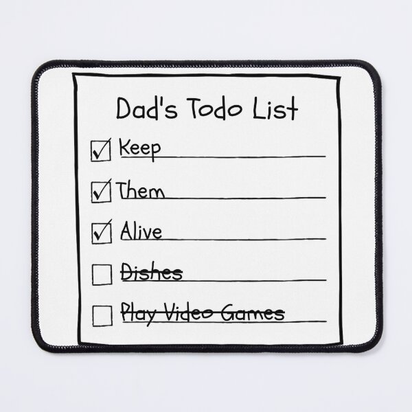 Item preview, Dad's Todo list designed and sold by CreativlyCR.