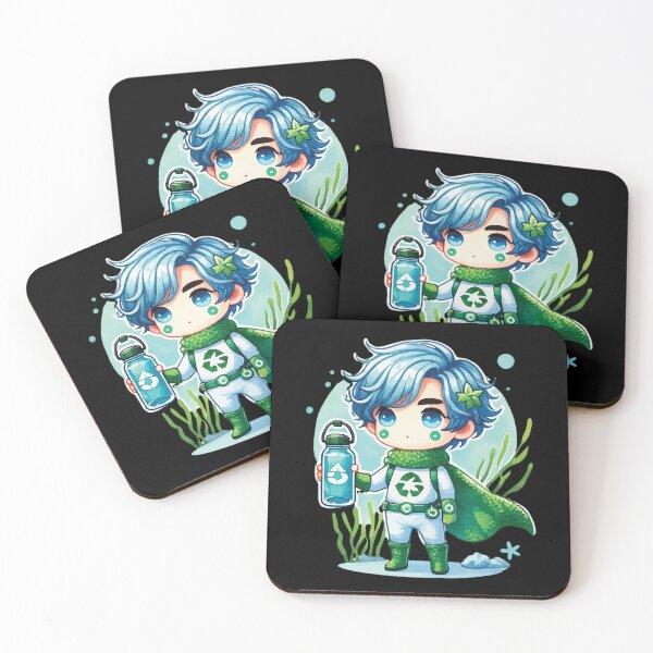 Item preview, Recycling Hero with Water Bottle designed and sold by ROBIRONOARTS.