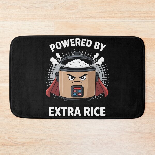 Item preview, Filipino Powered By Extra Rice Asian Food Hero designed and sold by EntroRhim.