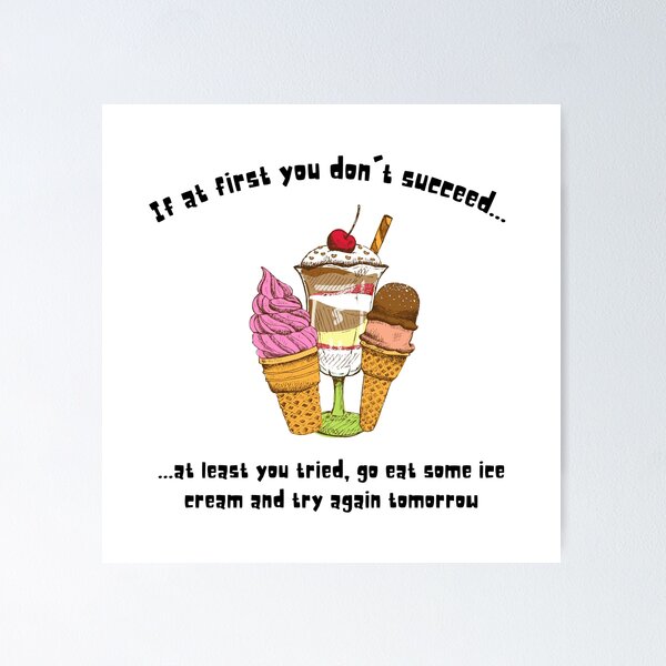 Item preview, If at first you don't succeed... designed and sold by CreativlyCR.