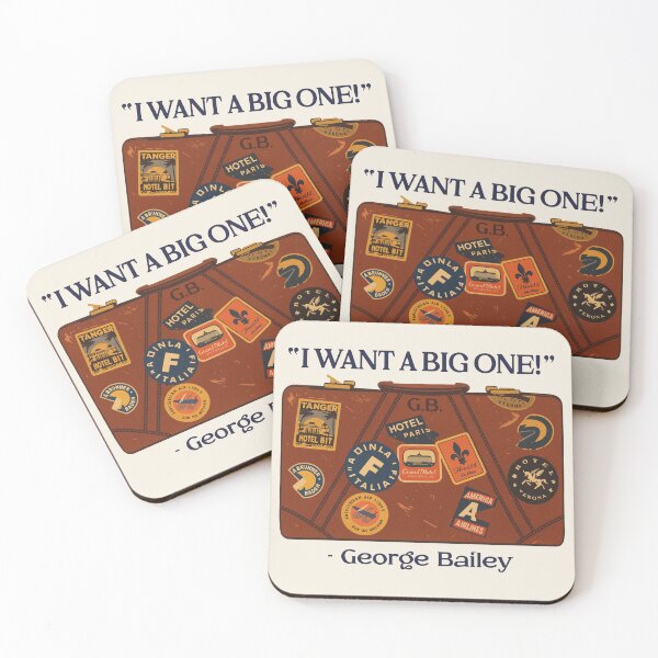 Item preview, George Bailey's Suitcase 'I Want a Big One!' - It's a Wonderful Life designed and sold by ourkid.