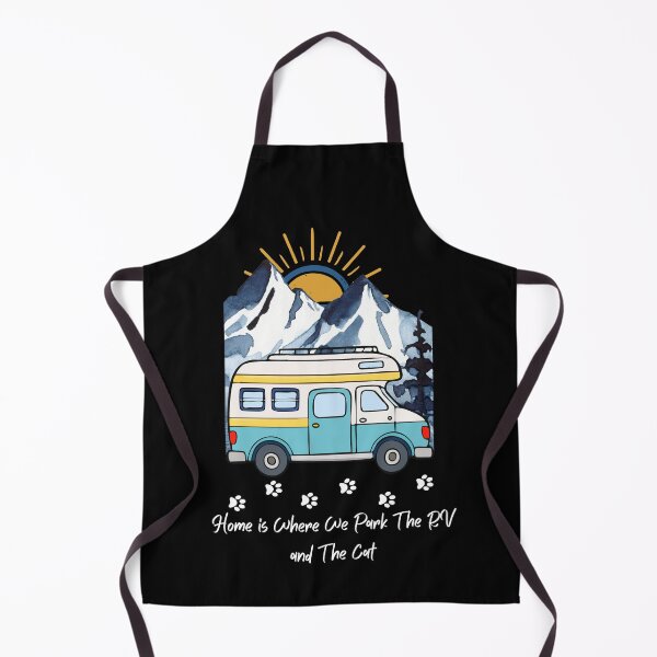 Item preview, Home is Where We Park The RV and The Cat. RV and Cat design designed and sold by SofikoDesigns.