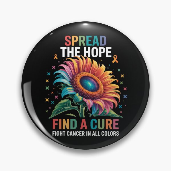 Item preview, Fight Cancer In All Color Spread-Hope Find A Cure Sunflower designed and sold by EntroRhim.