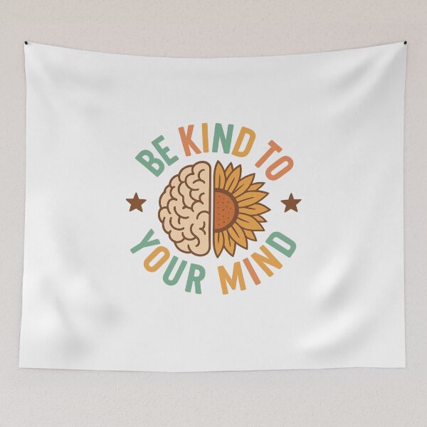 Item preview, Be Kind to Your Mind — Mental Health Quote designed and sold by artcultreone.
