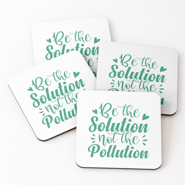 Item preview, Be the Solution Not the Pollution — Eco Quote designed and sold by artcultreone.