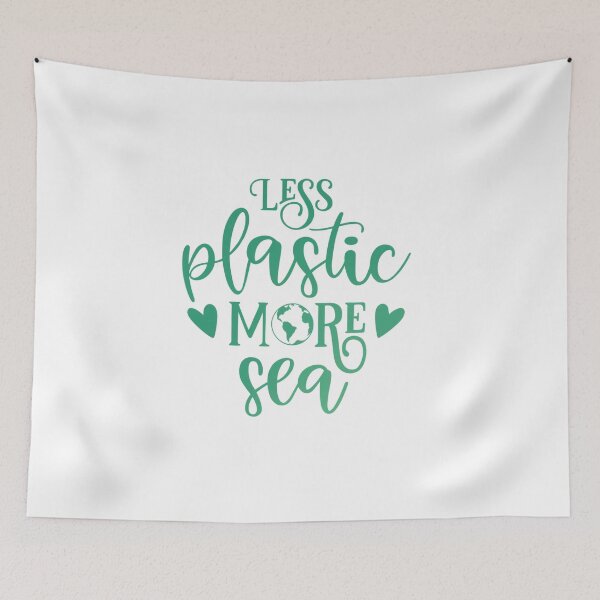 Item preview, Less Plastic More Sea — Ocean Quote designed and sold by artcultreone.