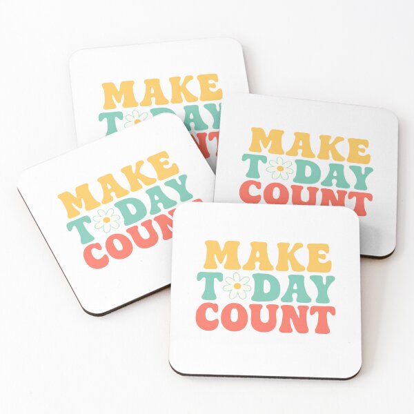 Item preview, Groovy Make Today Count — Retro Quote designed and sold by artcultreone.