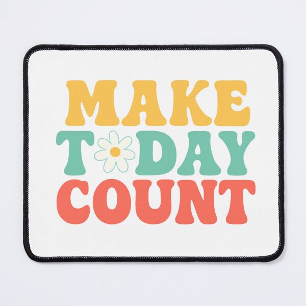 Item preview, Groovy Make Today Count — Retro Quote designed and sold by artcultreone.