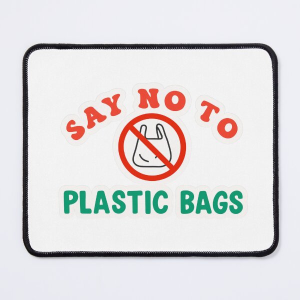 Item preview, Say No to Plastic Bags — Eco Message designed and sold by artcultreone.