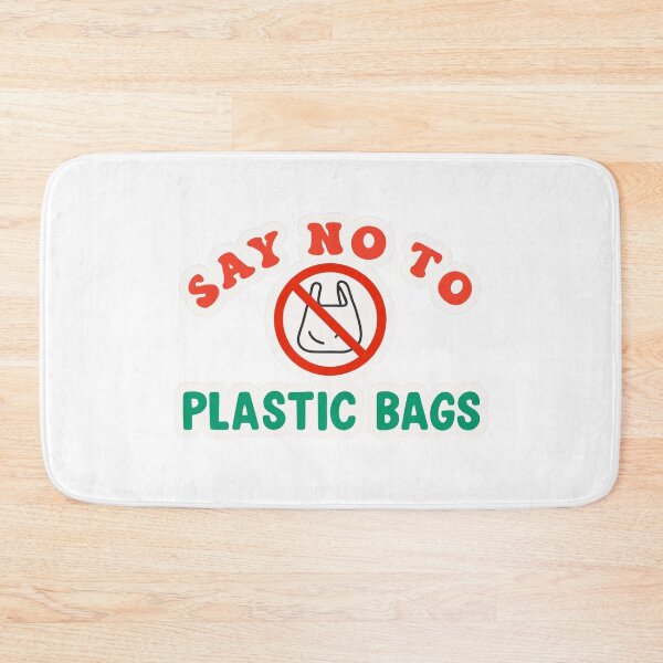 Item preview, Say No to Plastic Bags — Eco Message designed and sold by artcultreone.