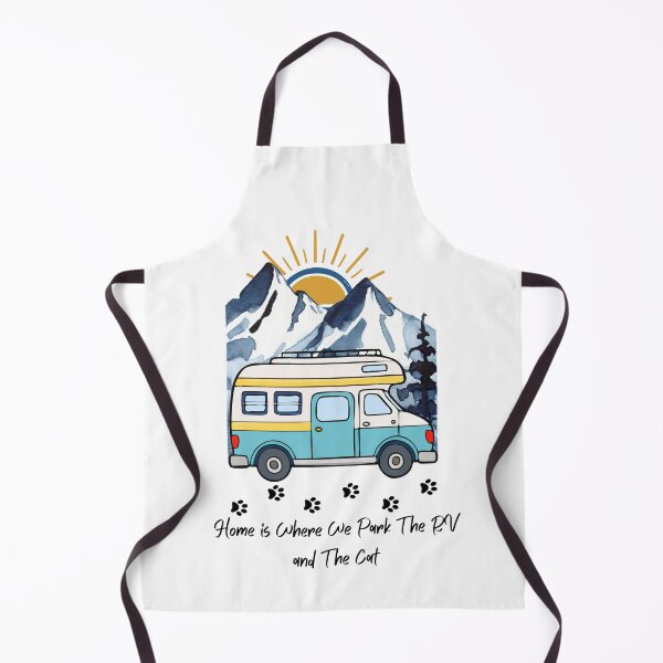 Item preview, Home is Where We Park The RV and The Cat. RV and Cat design designed and sold by SofikoDesigns.