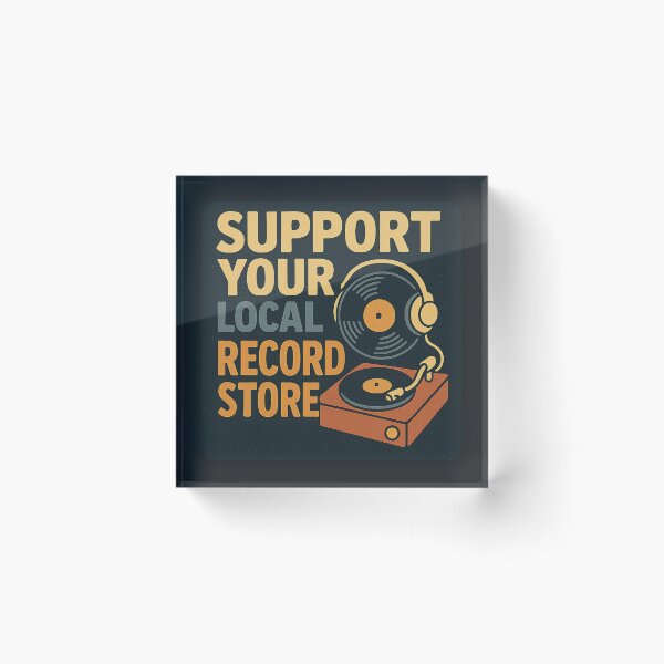 Item preview, Support Your Local Record Store designed and sold by peaknerd.