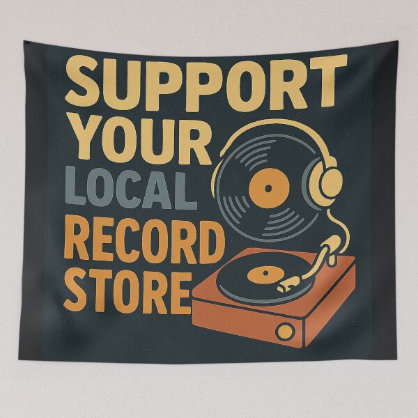 Item preview, Support Your Local Record Store designed and sold by peaknerd.