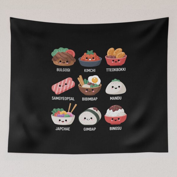 Item preview, Cute Korean Food Bulgogi Bibimbap Korea Lover Kawaii designed and sold by EntroRhim.