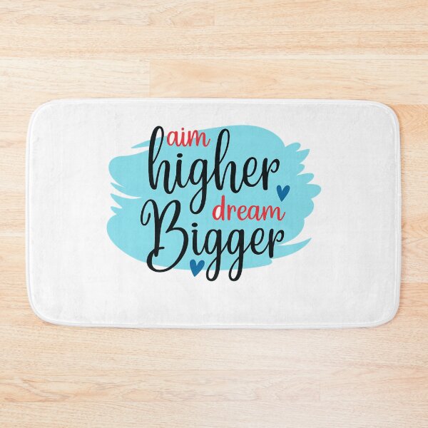 Item preview, Aim Higher Dream Bigger — Inspirational Quote designed and sold by artcultreone.
