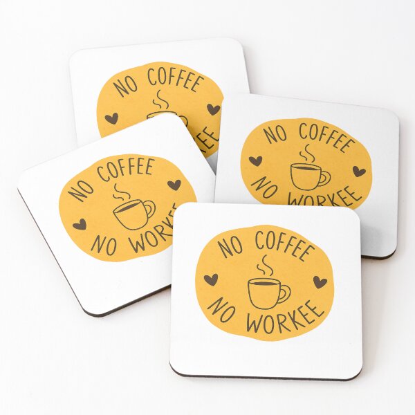 Item preview, No Coffee No Workee — Funny Coffee Quote designed and sold by artcultreone.