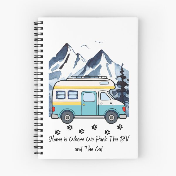 Item preview, Home is Where We Park The RV and The Cat. RV and Cat design designed and sold by SofikoDesigns.