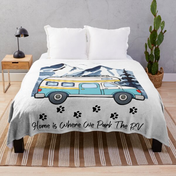 Item preview, Home is Where We Park The RV and The Cat. RV and Cat design designed and sold by SofikoDesigns.