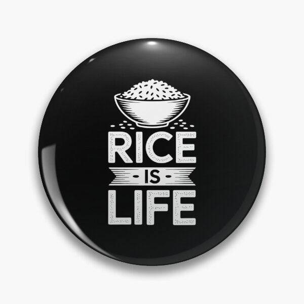 Item preview, Cool Rice Is Life Art Men Women Asian Filipino Japanese Food designed and sold by EntroRhim.
