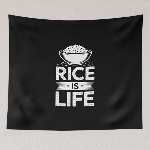 Item preview, Cool Rice Is Life Art Men Women Asian Filipino Japanese Food designed and sold by EntroRhim.