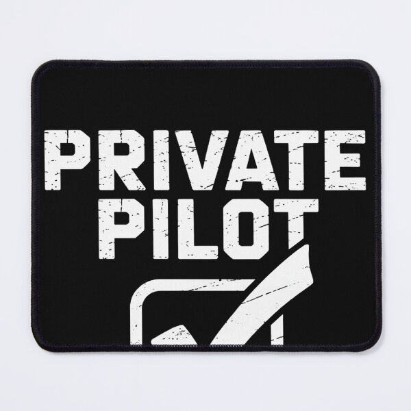 Item preview, Cloud Surfing Apparel Men's Black Humorous Private Pilot Check designed and sold by EntroRhim.