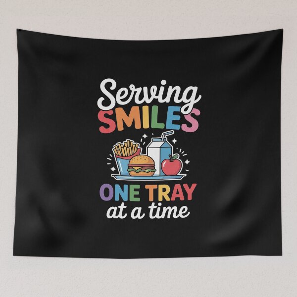 Item preview, Serving Smiles One Tray At A Time Ladies Cafeteria Worker designed and sold by EntroRhim.